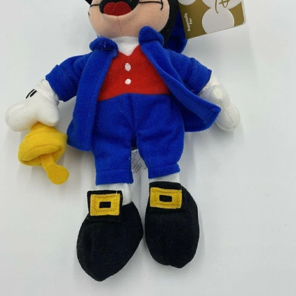 Disney Store Paul Revere Mickey Mouse Bean Bag Plush